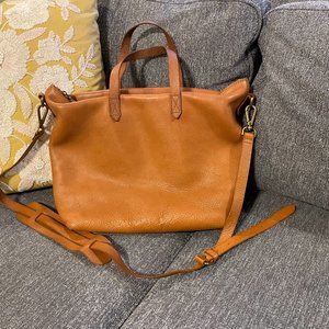 Madewell bag caryall transport tote/crossbody B2135 brown leather